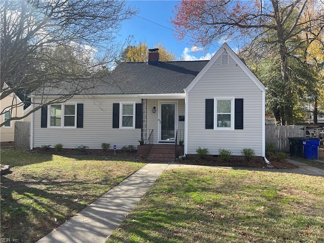 ranch-style house with a front yard