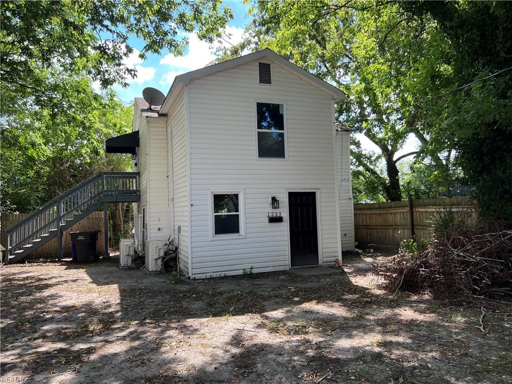 view of rear view of property