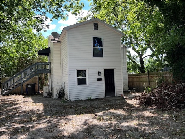 view of rear view of property