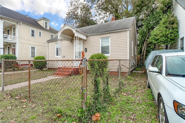 view of front of home