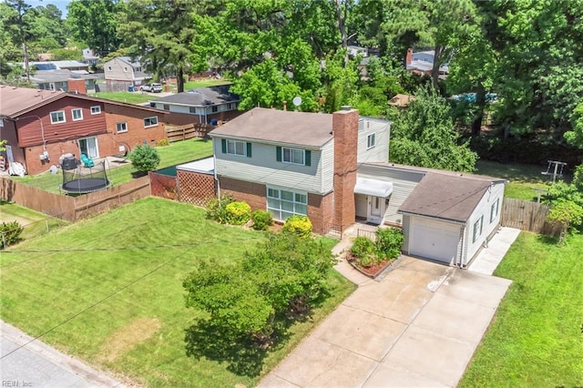 birds eye view of property