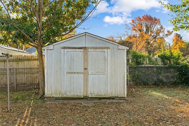 view of outbuilding