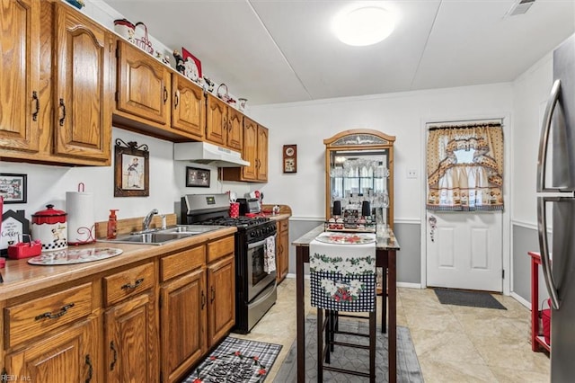 kitchen featuring sink and stainless steel appliances