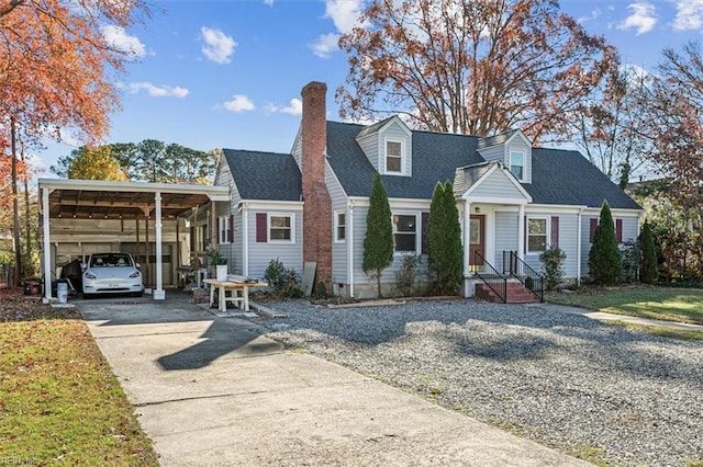 view of cape cod-style house