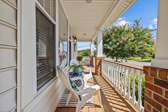 balcony with a porch