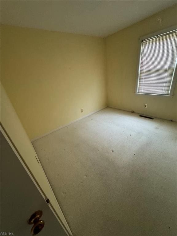 view of spare room