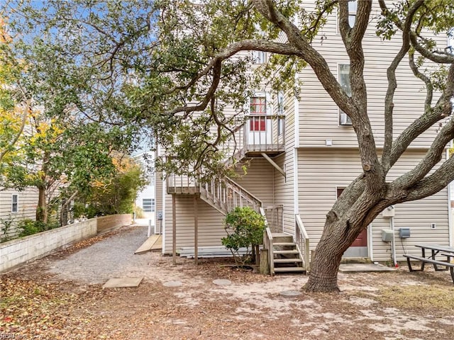 view of rear view of property