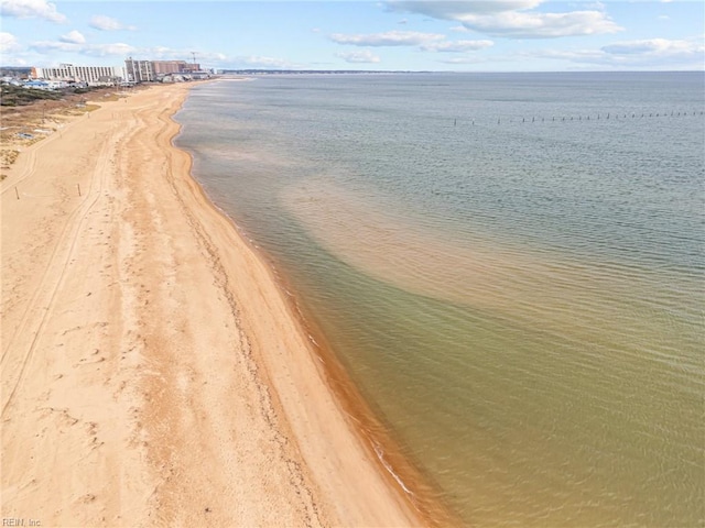 property view of water with a view of the beach