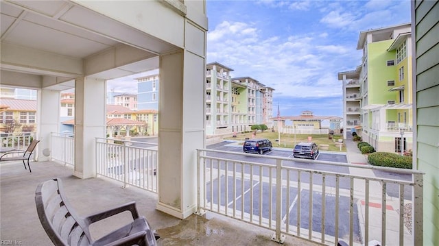 balcony with a porch