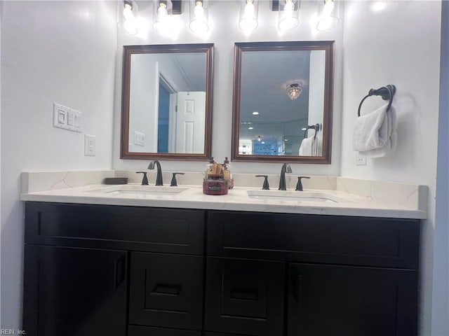 bathroom with vanity