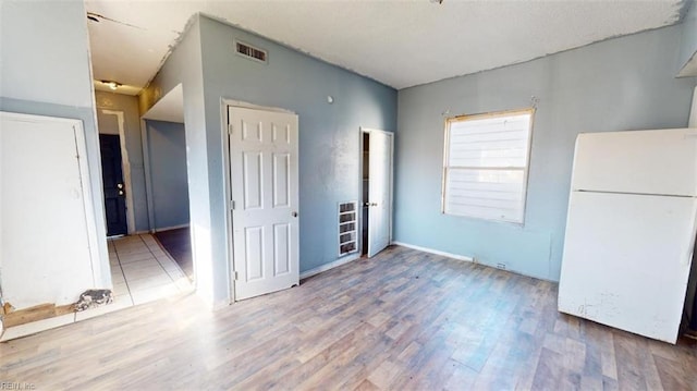 interior space featuring light hardwood / wood-style floors