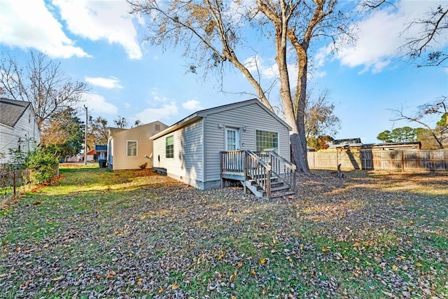 view of rear view of property