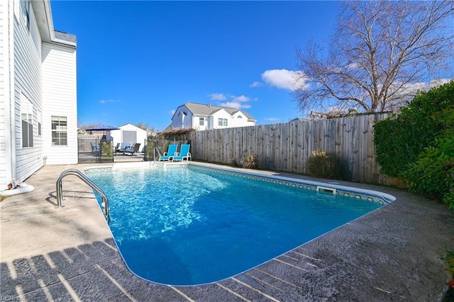 view of pool with a patio area