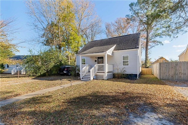 view of bungalow-style house