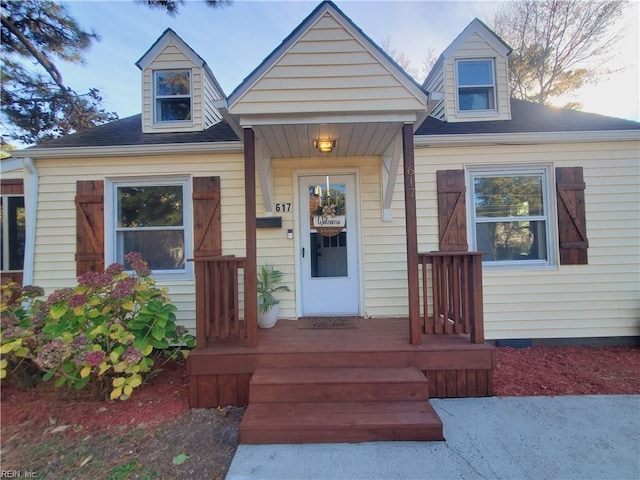 view of front of home