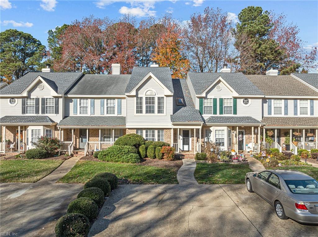 view of property featuring a porch