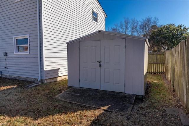 view of outdoor structure