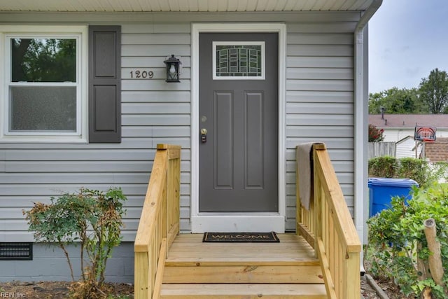 view of entrance to property