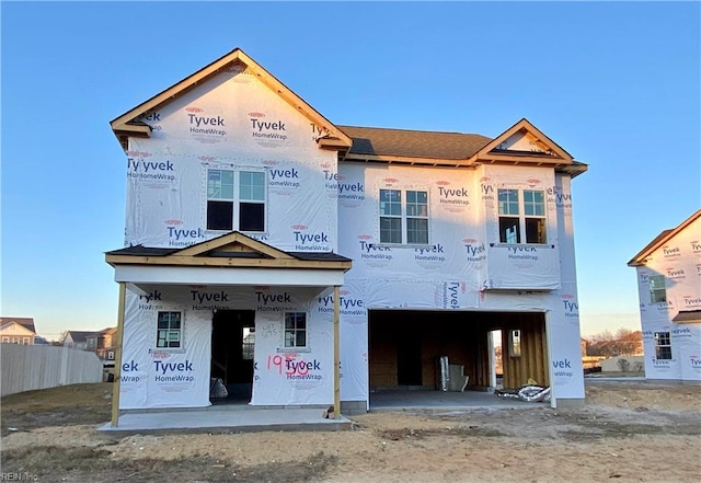 view of property in mid-construction