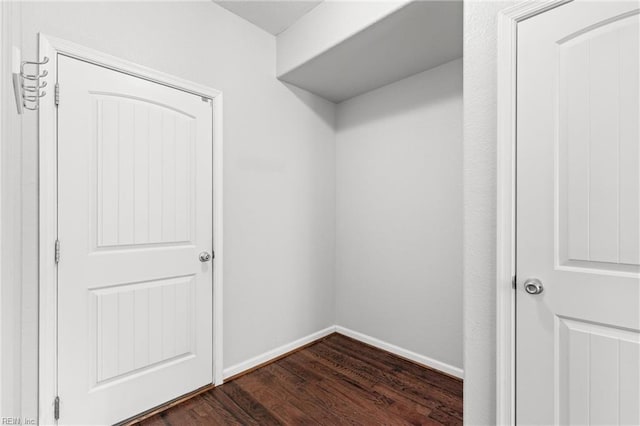 interior space featuring dark hardwood / wood-style floors