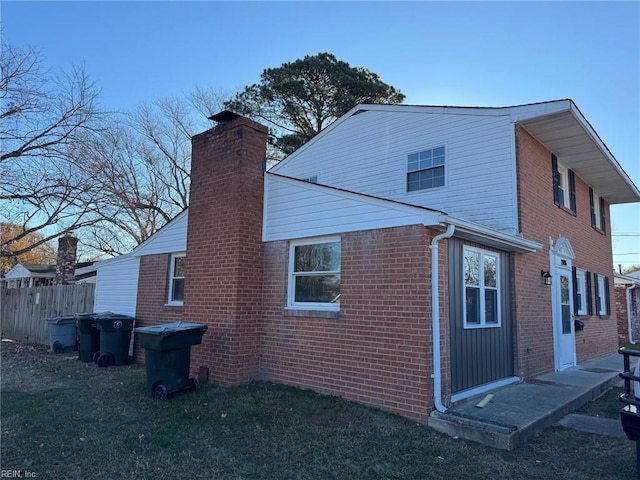 view of back of property