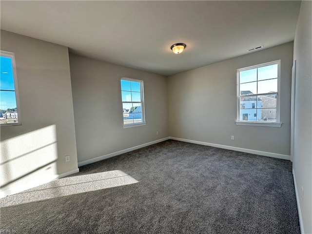 view of carpeted empty room