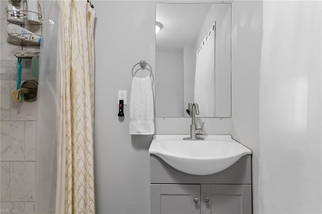 bathroom featuring vanity