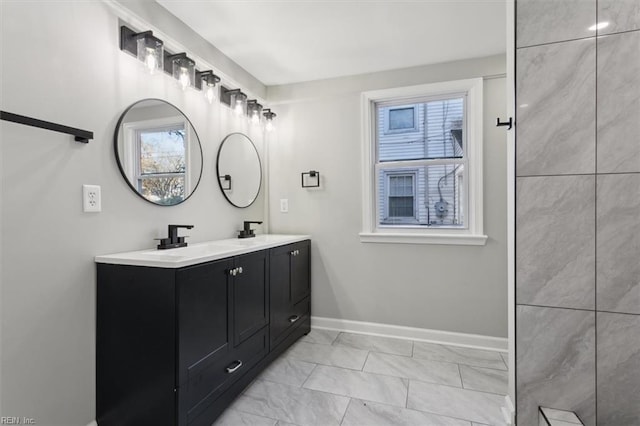 bathroom with vanity