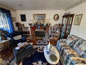 living room featuring hardwood / wood-style flooring