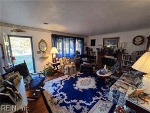 living room featuring hardwood / wood-style floors