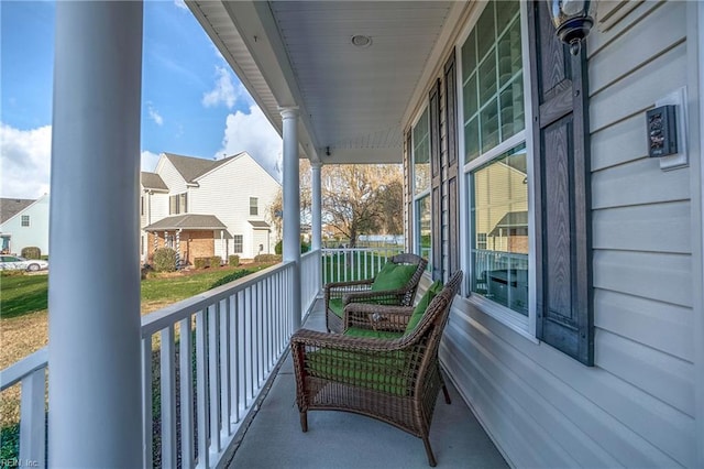 balcony with a porch