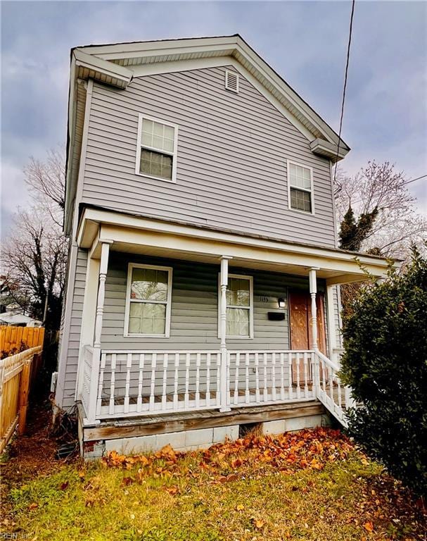 view of front of home