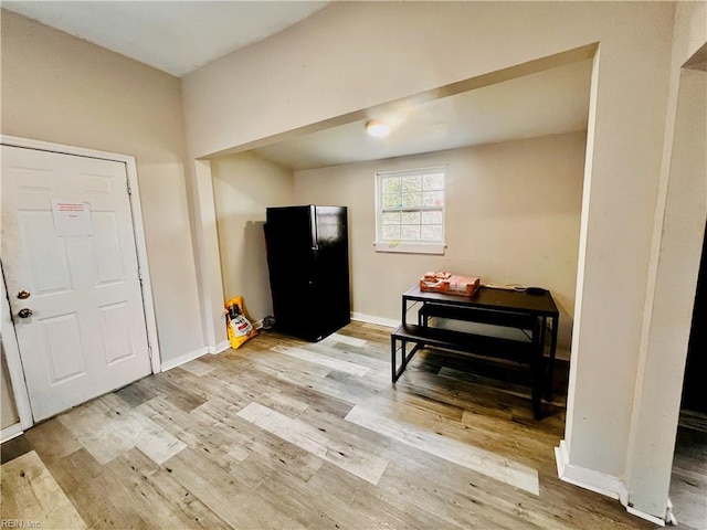 entryway featuring light hardwood / wood-style flooring