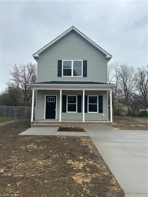 view of front of property