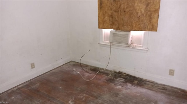 empty room featuring cooling unit