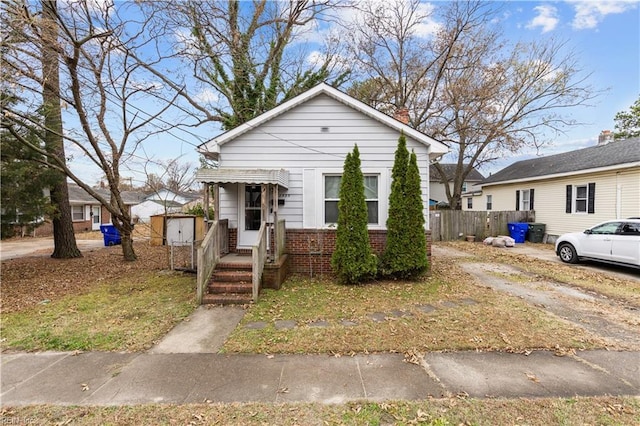 view of bungalow-style house