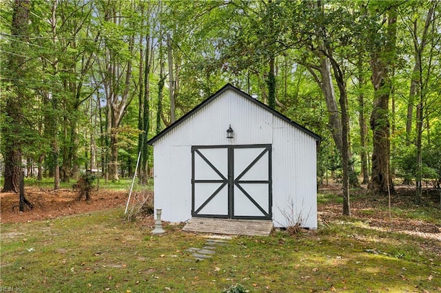 view of outbuilding