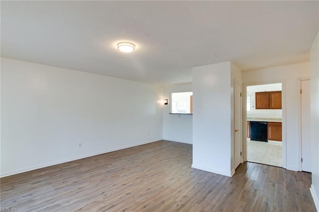 empty room featuring light hardwood / wood-style flooring