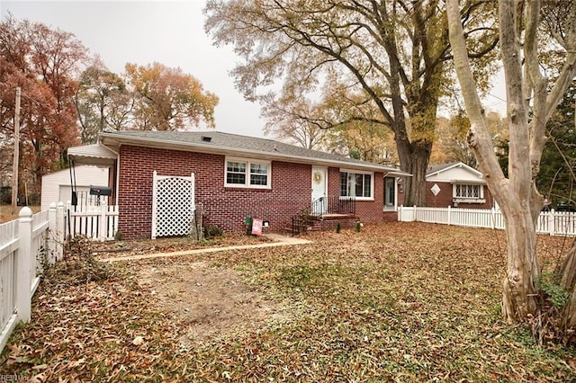 view of front of home