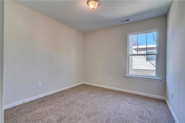 view of carpeted empty room