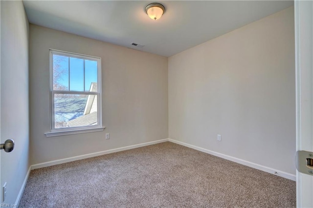 view of carpeted empty room