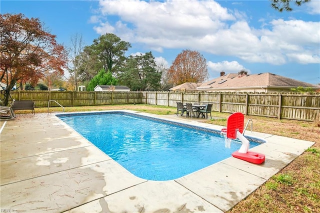 view of pool with a patio