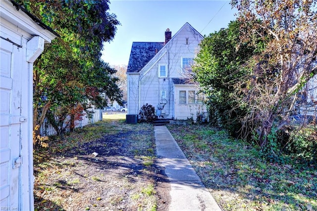 exterior space with central AC unit