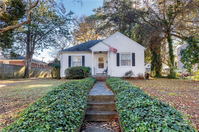 view of bungalow-style house