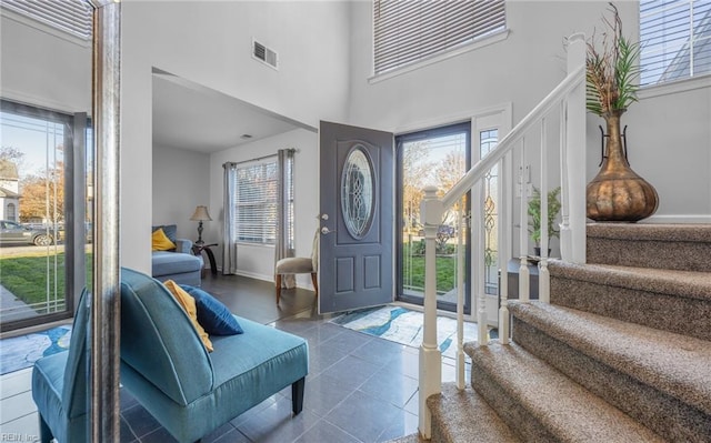 entrance foyer with a high ceiling