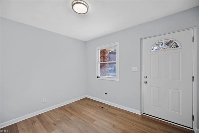 entryway featuring hardwood / wood-style floors