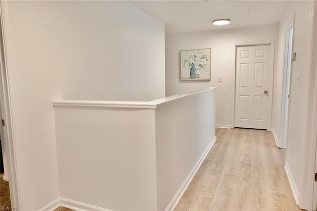 hallway featuring light hardwood / wood-style floors