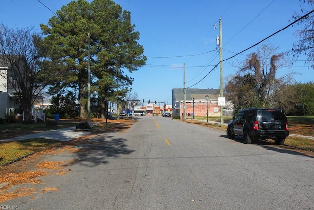 view of street with curbs and sidewalks