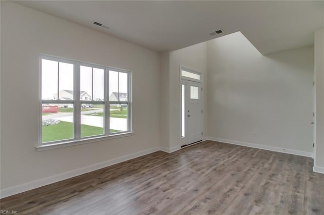 interior space featuring a wealth of natural light and light wood-type flooring