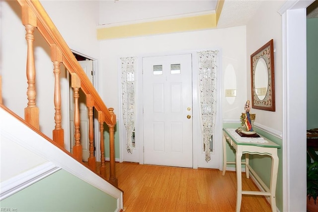 entryway featuring light hardwood / wood-style floors